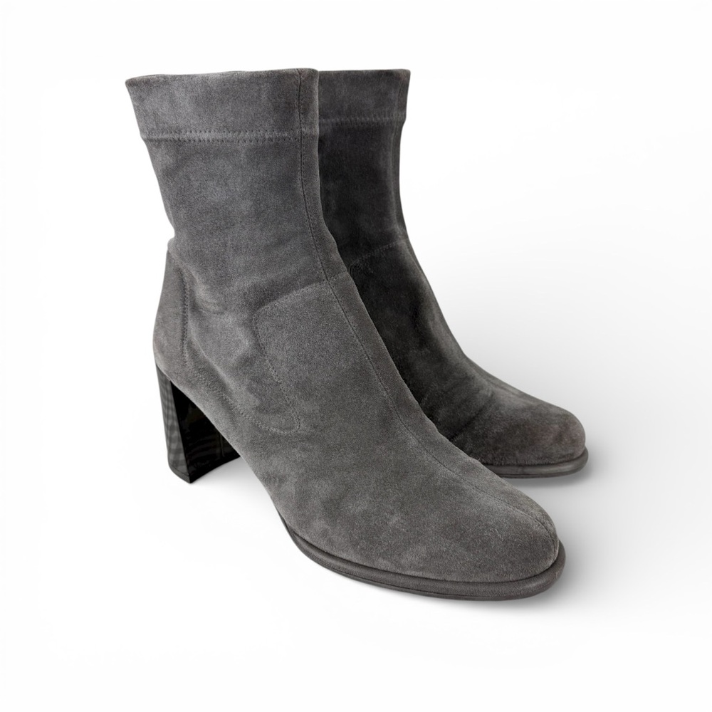 Pedro Garcia Suede Stretch Boots Grey Sz 39.5 EU
